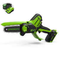 Цепная мини-пила Greenworks 24V G24MCS10 (10 см) аккумуляторная в Свободном